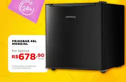 Casa e Vídeo Frigobar 46l mondial oferta