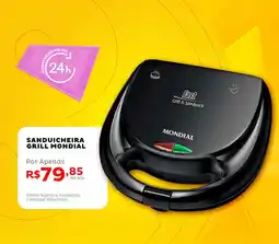 Casa e Vídeo Sanduicheira grill mondial oferta