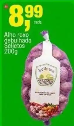 Frangolândia Alho roxo debulhado selletos oferta