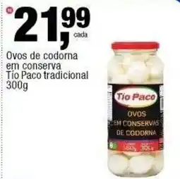 Frangolândia ovos de codorna em conserva tio paco tradicional oferta