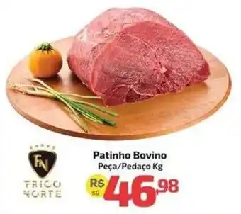 Supermercado Jacomar Patinho Bovino oferta