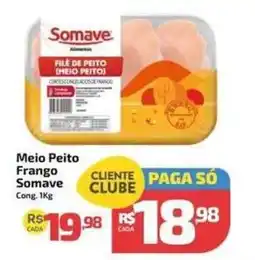 Supermercado Jacomar Meio Peito Frango Somave oferta