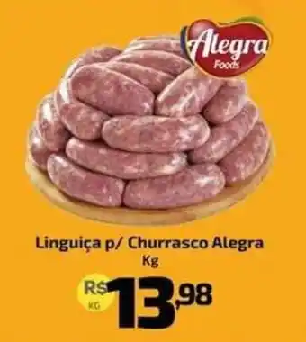 Supermercado Jacomar Linguiça p/ Churrasco Alegra oferta