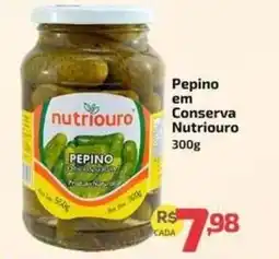 Supermercado Jacomar Pepino em Conserva Nutriouro oferta