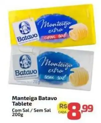 Supermercado Jacomar Manteiga Batavo Tablete oferta
