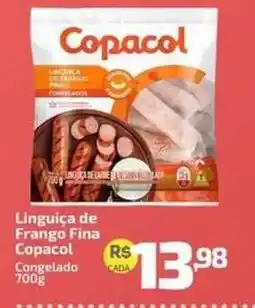 Supermercado Jacomar Linguica de Frango Fina Copacol oferta