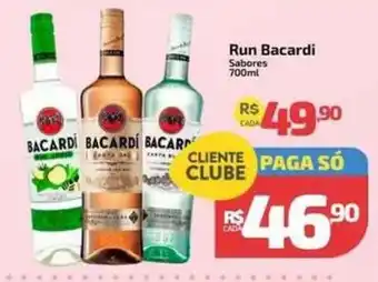 Supermercado Jacomar Run Bacardi sabores oferta