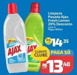 Supermercado Jacomar Limpeza pesada ajax fresh lemon oferta