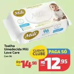 Supermercado Jacomar Toalha Umedecida Mili Love Care oferta