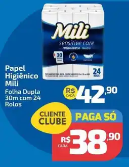 Supermercado Jacomar Papel Higiênico Mili Folha Dupla oferta