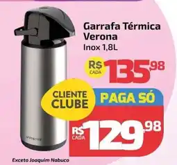 Supermercado Jacomar Garrafa Térmica Verona Inox oferta