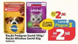 Supermercado Jacomar Raçao Pedigree Sachê / Raçao Whiskas Sachê oferta