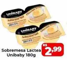 Super Rede Atacadista Sobremesa Lactea Unibaby oferta