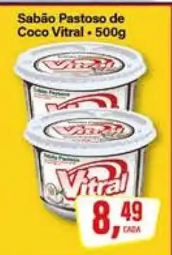 Rede Supermarket Sabão Pastoso de Coco Vitral oferta