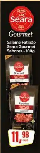 Rede Supermarket Salame Fatiado Seara Gourmet Sabores oferta