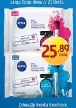 Supermercados Guanabara Lenço Facial Nivea c/ 25 Unids. oferta
