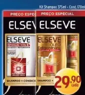 Supermercados Guanabara Elseve shampoo + condicionador oferta