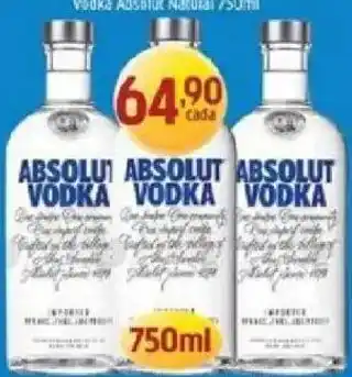 Supermercados Guanabara Absolut vodka oferta