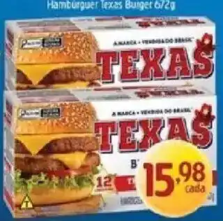 Supermercados Guanabara Hambúrguer texas burger oferta