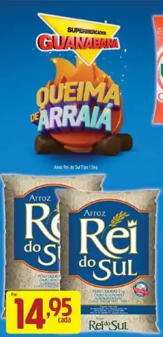 Supermercados Guanabara Arroz Rei do Sul Tipo 1 oferta