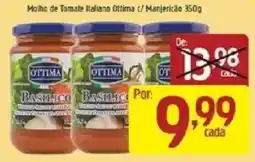 Supermercados Guanabara molho de tomate italiano ottima c/ manjericão oferta