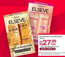 Lojas Americanas L'oréal - kit shampoo e condicionador oferta