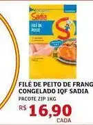 Assaí Atacadista Sadia - filé de peito de frangien congelado iqf oferta