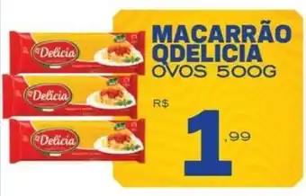 Supermercado Vitorino Macarrão qdelicia ovos oferta