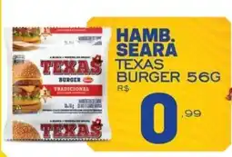 Supermercado Vitorino Hamb. seara texas burger oferta