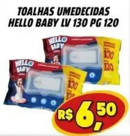 Zattão Supermercado toalhas umedecidas hello baby oferta