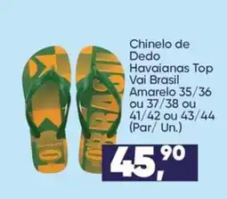 Imec Supermercados Chinelo de Dedo Havaianas Top Vai Brasil Amarelo oferta