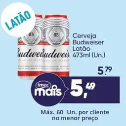 Imec Supermercados Cerveja Budweiser Latão oferta