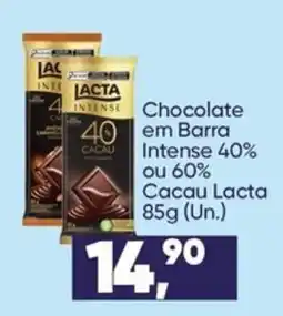 Imec Supermercados Chocolate em Barra Intense oferta