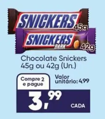 Imec Supermercados Chocolate snickers oferta