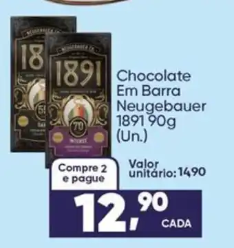 Imec Supermercados Chocolate em barra neugebauer 1891 oferta