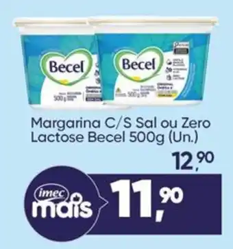 Imec Supermercados Margarina c/s sal ou zero lactose becel oferta
