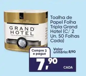 Imec Supermercados Toalha de papel folha tripla grand hotel oferta