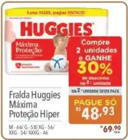 Supermercados Condor Fralda huggies máxima proteção hiper oferta