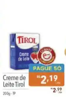 Supermercados Condor Creme de Leite Tirol oferta