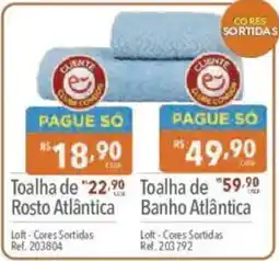 Supermercados Condor Toalha de Rosto Atlântica oferta