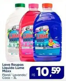 Rebouças Supermercados Lava Roupas Líquido Lume Maxx oferta