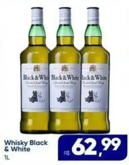 Rebouças Supermercados Whisky Black & White oferta
