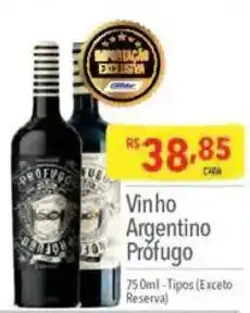 Supermercados Condor Vinho Argentino Prófugo oferta