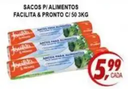 Kaçula Supermercados sacos p/ alimentos oferta