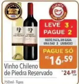 Supermercados Condor Vinho Chileno de Piedra Reservado oferta