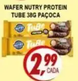 Kaçula Supermercados Wafers nutry protein tube 38g paçoca oferta