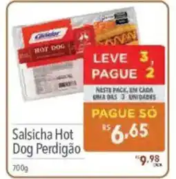Supermercados Condor Salsicha Hot Dog Perdigão oferta