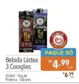 Supermercados Condor Bebida Láctea 3 Corações oferta