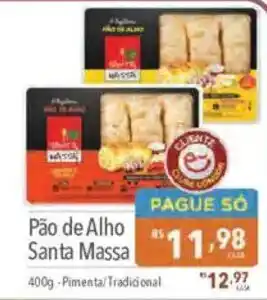 Supermercados Condor Pão de Alho Santa Massa oferta