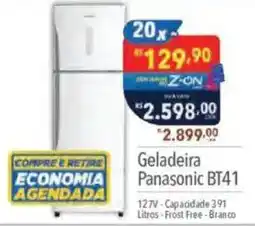 Supermercados Condor Geladeira Panasonic BT41 oferta